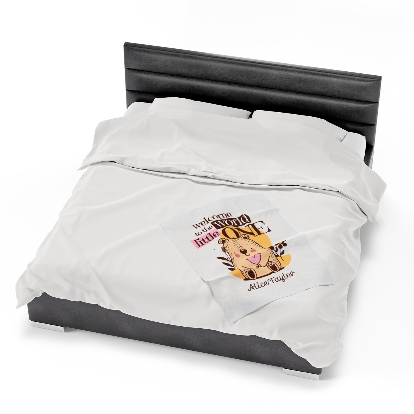 Customizable Baby Velveteen Plush Blanket