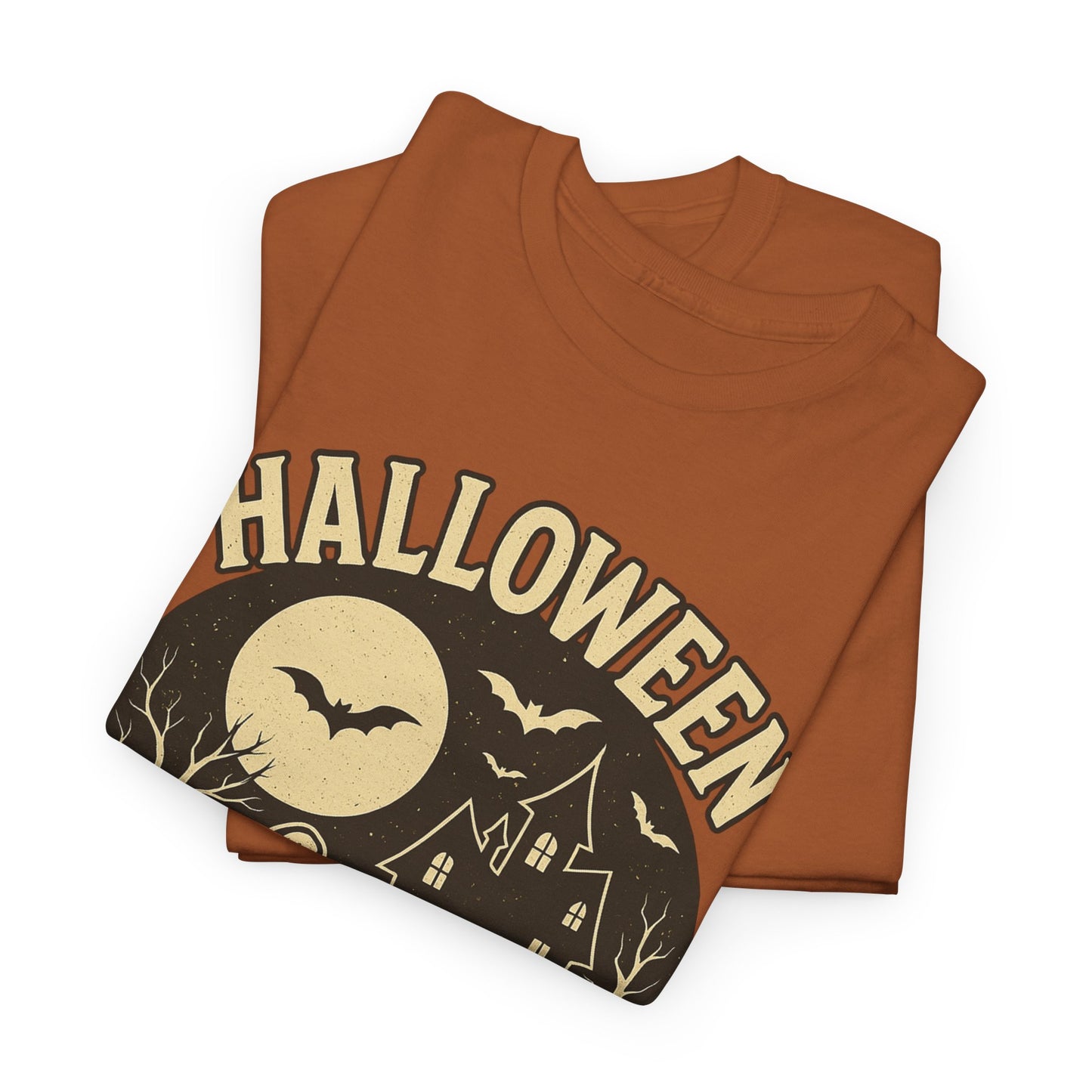 Limited Edition Vintage Halloween Graphic Tee – Retro Pumpkin, Black Cat & Haunted House T-Shirt, Halloween Unisex Tee, Jack-o'-Lantern Shirt, Cute Halloween Apparel, Trick or Treat T-shirt, Fall Festive Wear, Halloween Gifts