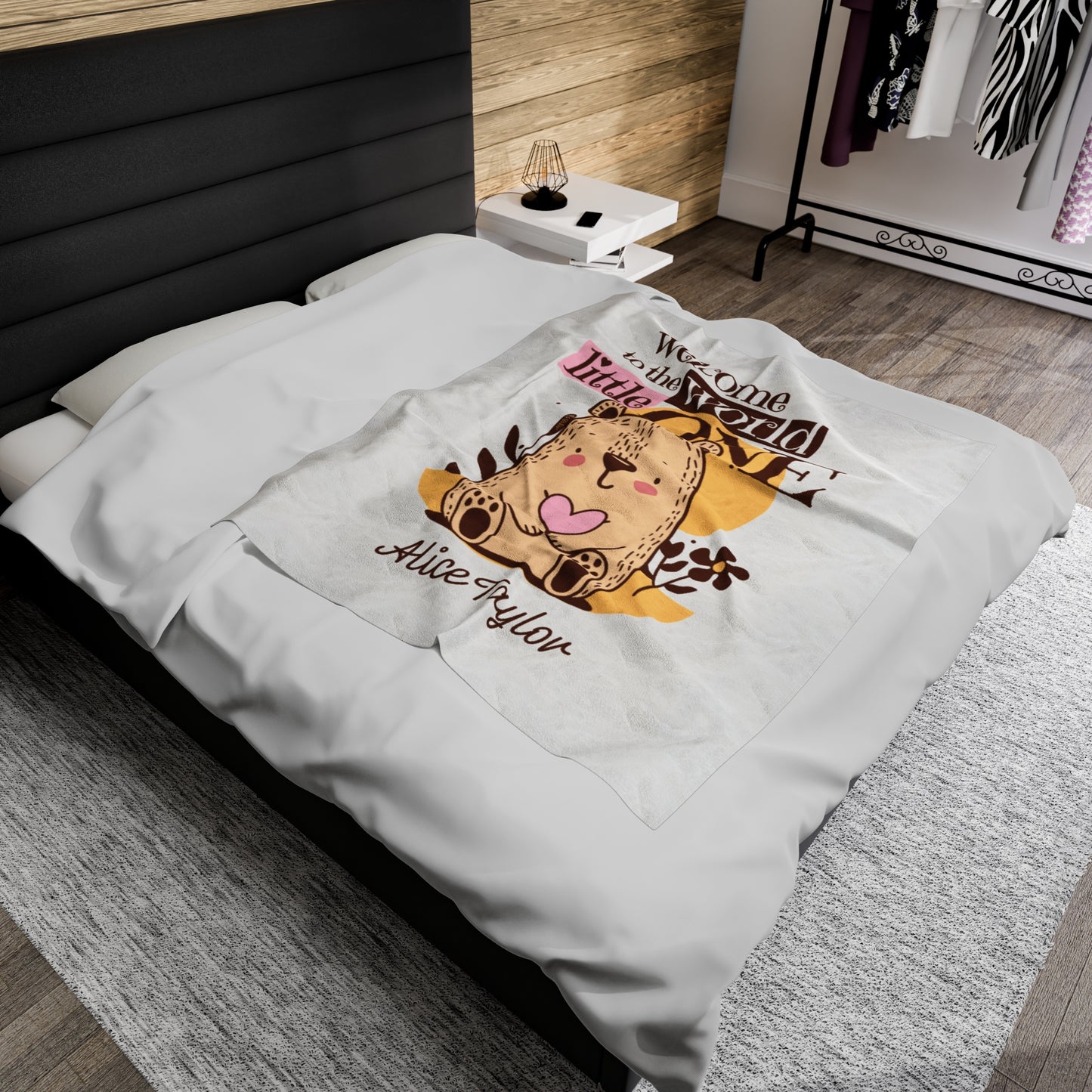 Customizable Baby Velveteen Plush Blanket