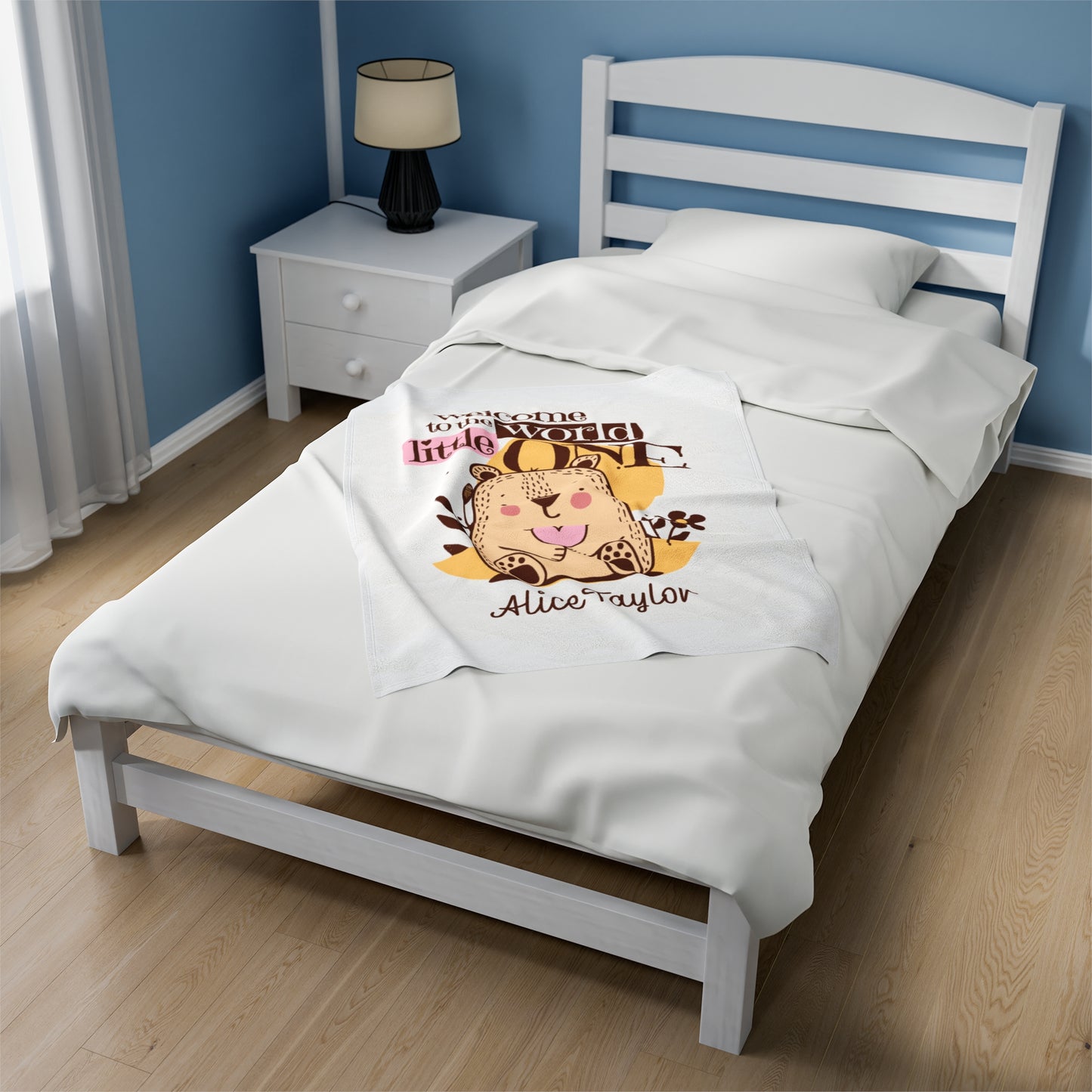 Customizable Baby Velveteen Plush Blanket