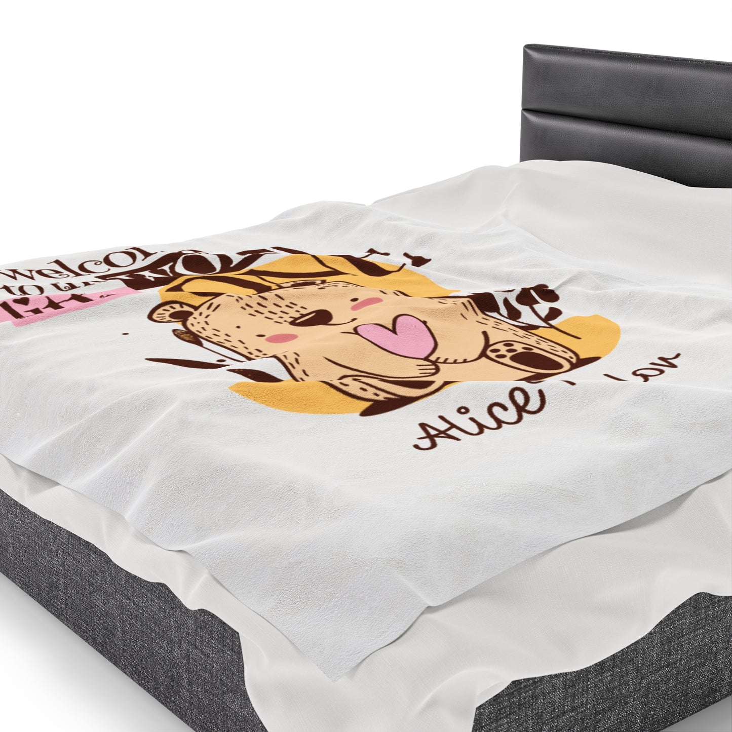 Customizable Baby Velveteen Plush Blanket
