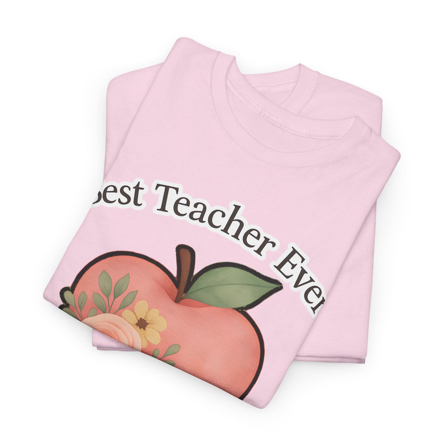 Best Teacher Ever Personalized Gift β Custom Name Floral Apple Design on T-Shirt, Mug, Tote & More β Teacher Appreciation Gift