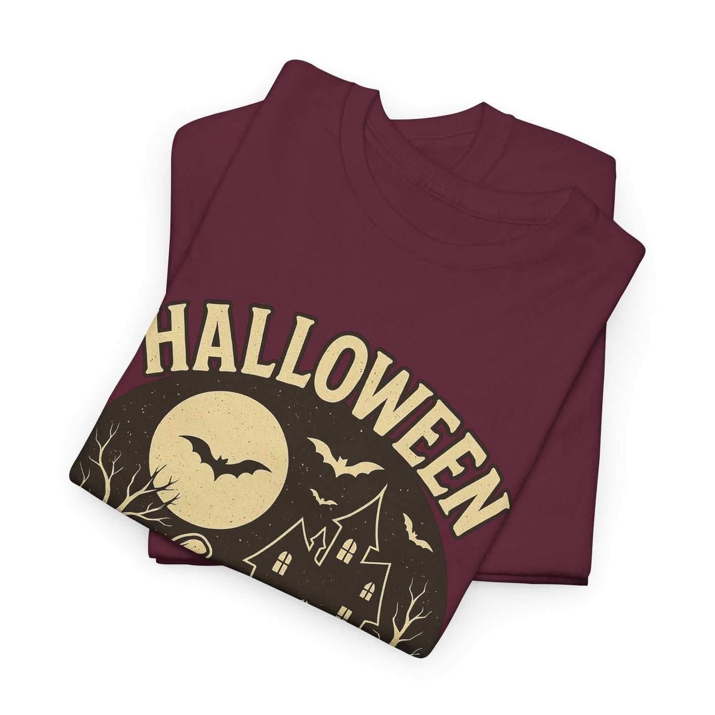 Limited Edition Vintage Halloween Graphic Tee – Retro Pumpkin, Black Cat & Haunted House T-Shirt, Halloween Unisex Tee, Jack-o'-Lantern Shirt, Cute Halloween Apparel, Trick or Treat T-shirt, Fall Festive Wear, Halloween Gifts