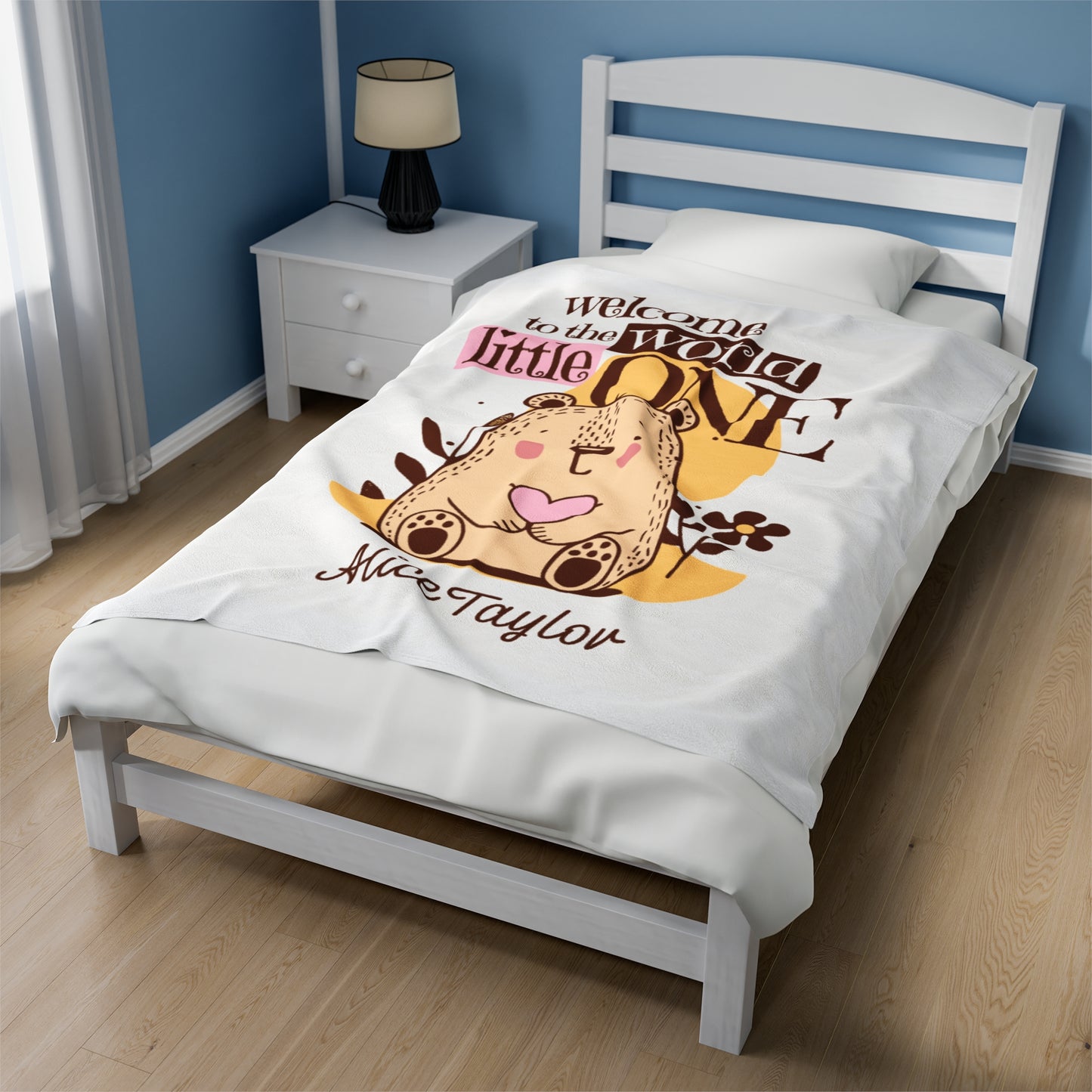 Customizable Baby Velveteen Plush Blanket