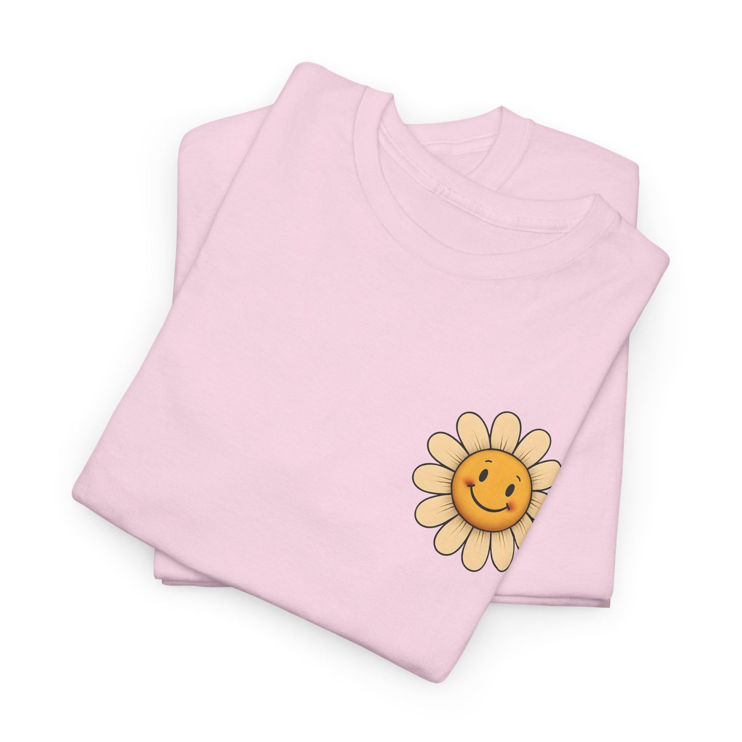 "Happy Is The New Rich T-Shirt β Smiley Face Front & Retro Quote Back | Positive Vibes Tee"