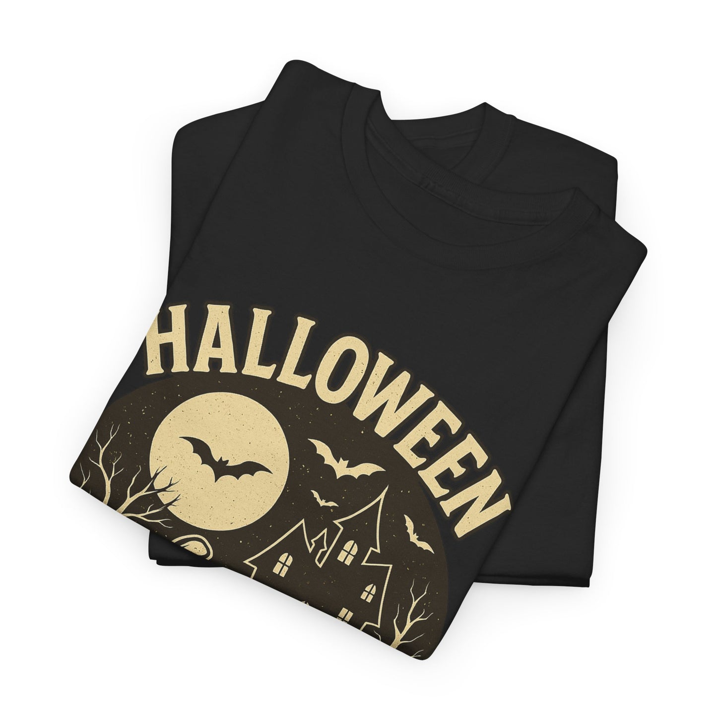 Limited Edition Vintage Halloween Graphic Tee – Retro Pumpkin, Black Cat & Haunted House T-Shirt, Halloween Unisex Tee, Jack-o'-Lantern Shirt, Cute Halloween Apparel, Trick or Treat T-shirt, Fall Festive Wear, Halloween Gifts