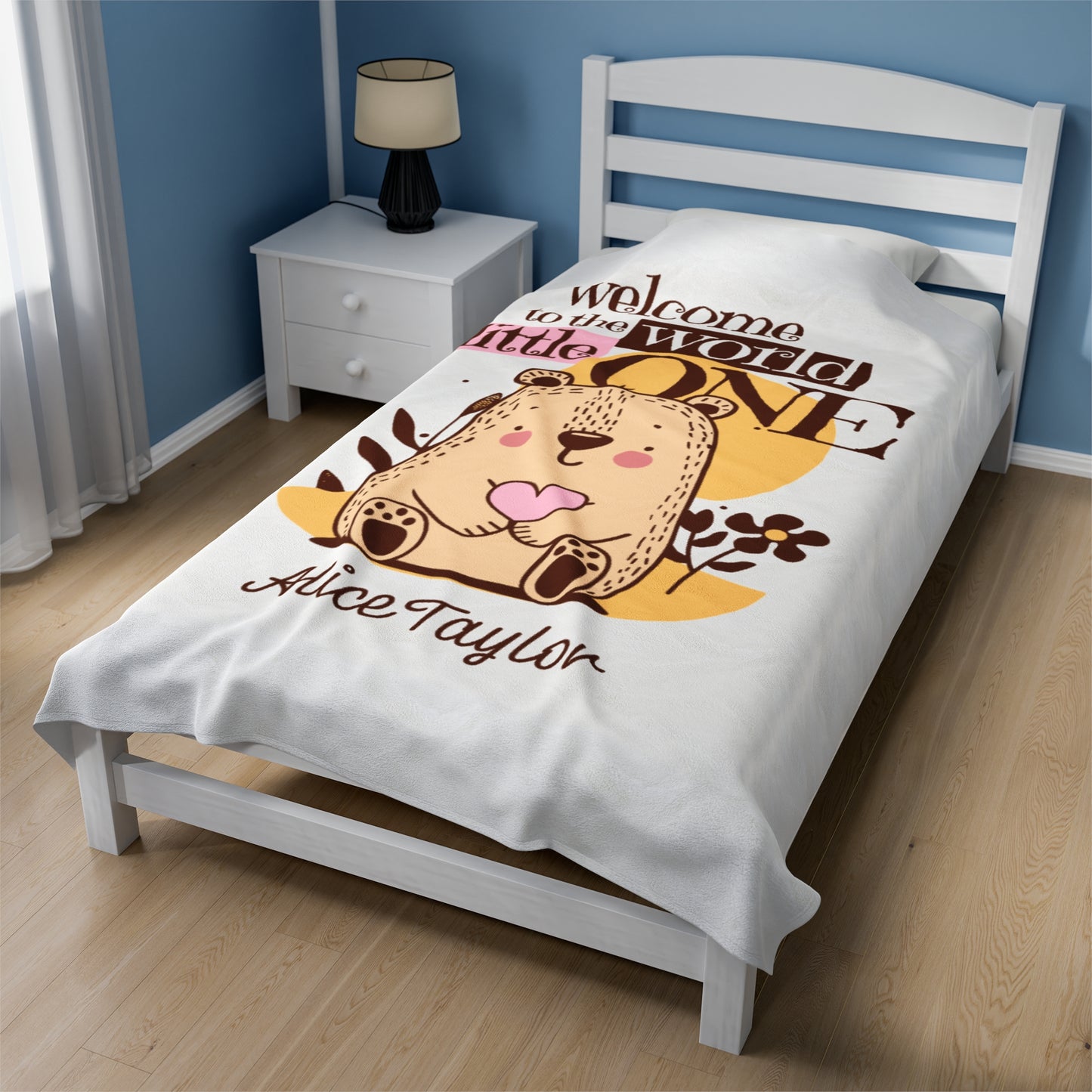 Customizable Baby Velveteen Plush Blanket