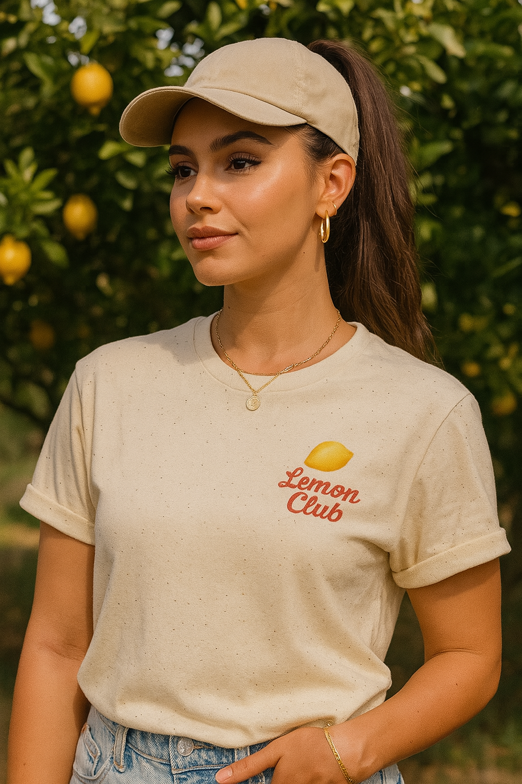 Lemon Club Graphic Tee – Retro Aesthetic Summer Shirt | “Squeeze the Day” Cute Fruit T-Shirt for Women