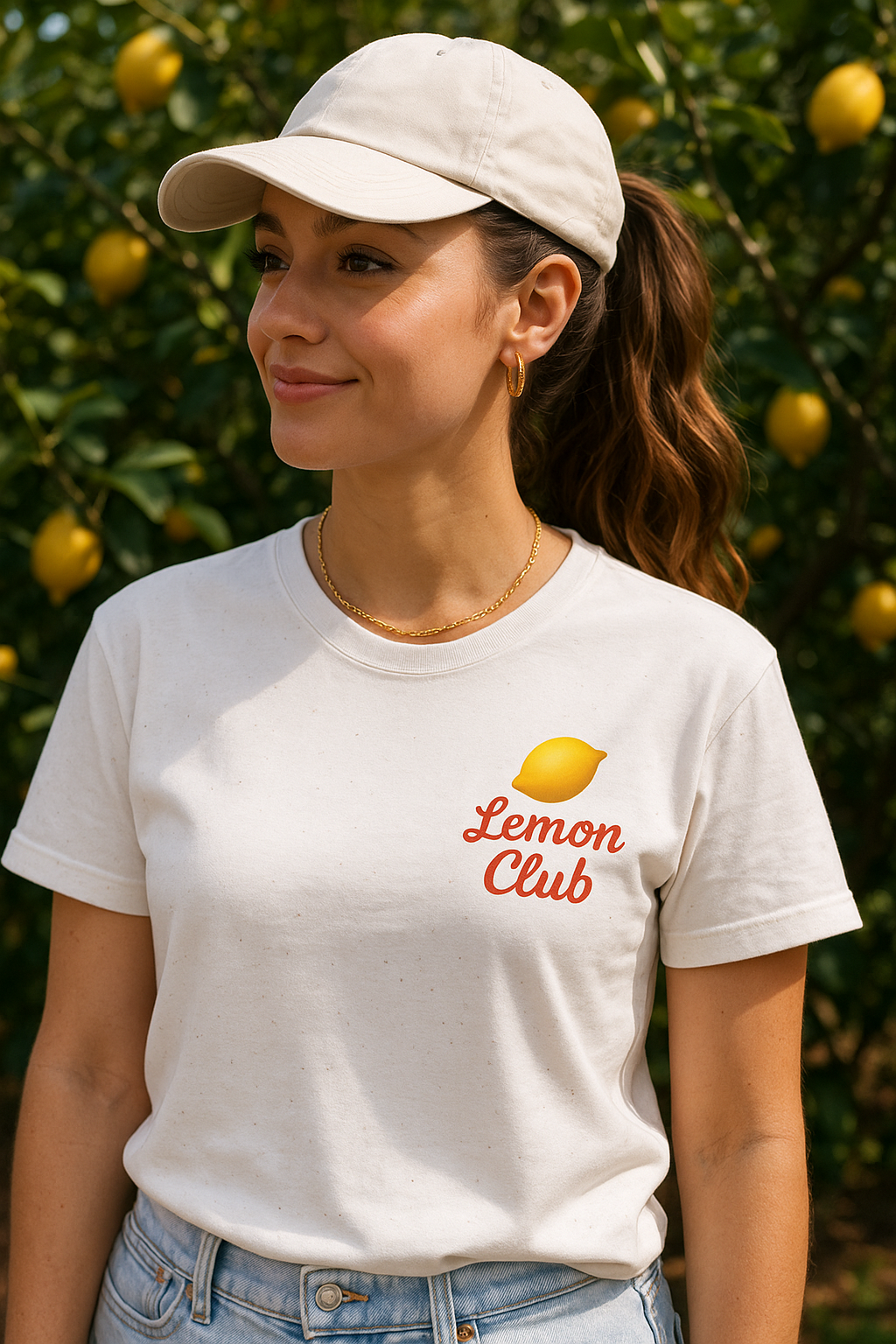 Lemon Club Graphic Tee – Retro Aesthetic Summer Shirt | “Squeeze the Day” Cute Fruit T-Shirt for Women