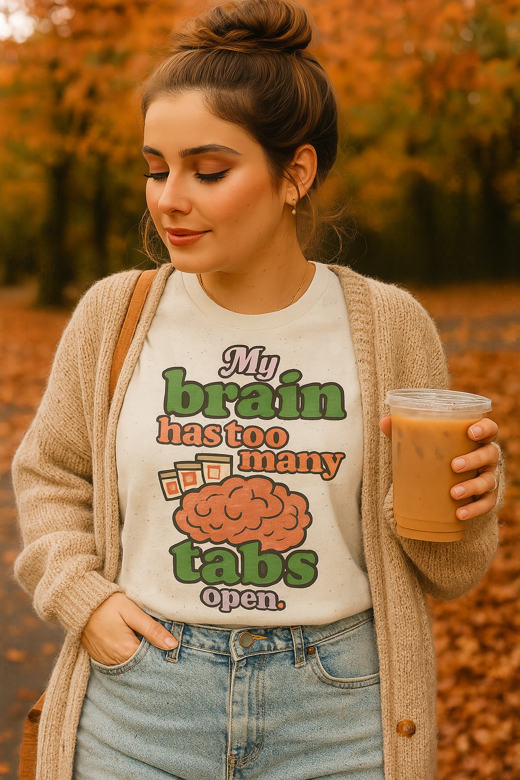 My Brain Has Too Many Tabs Open – Funny Graphic Tee