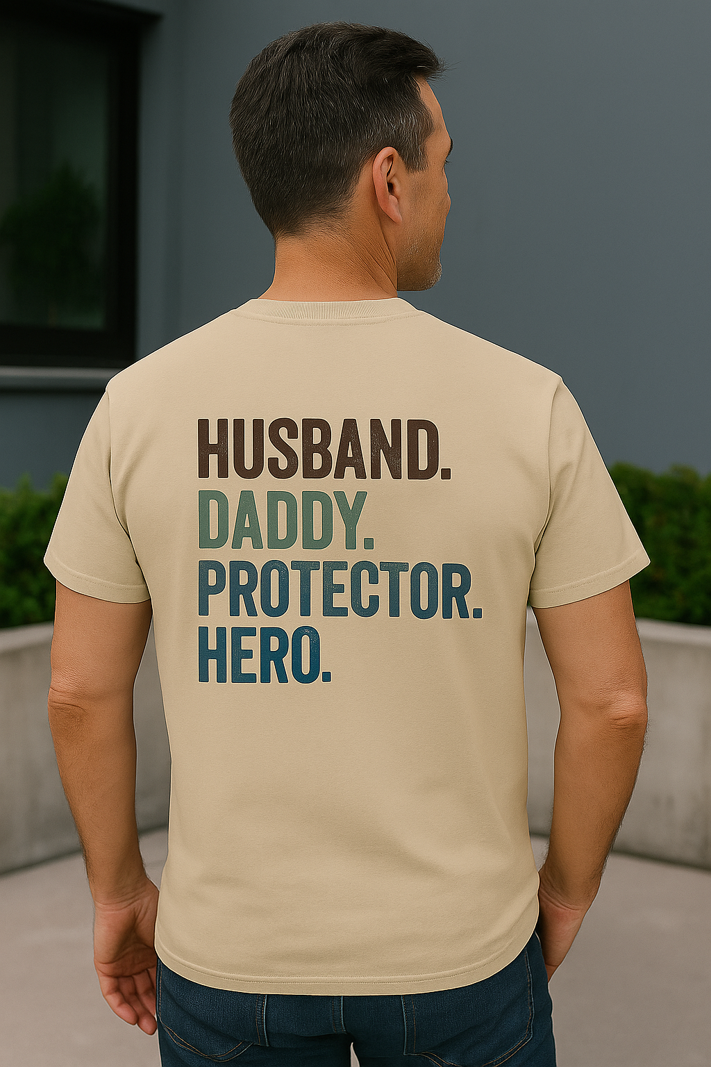 Dad Shirt – Husband. Daddy. Protector. Hero. | Father’s Day Gift | The Man The Myth The Legend Tee