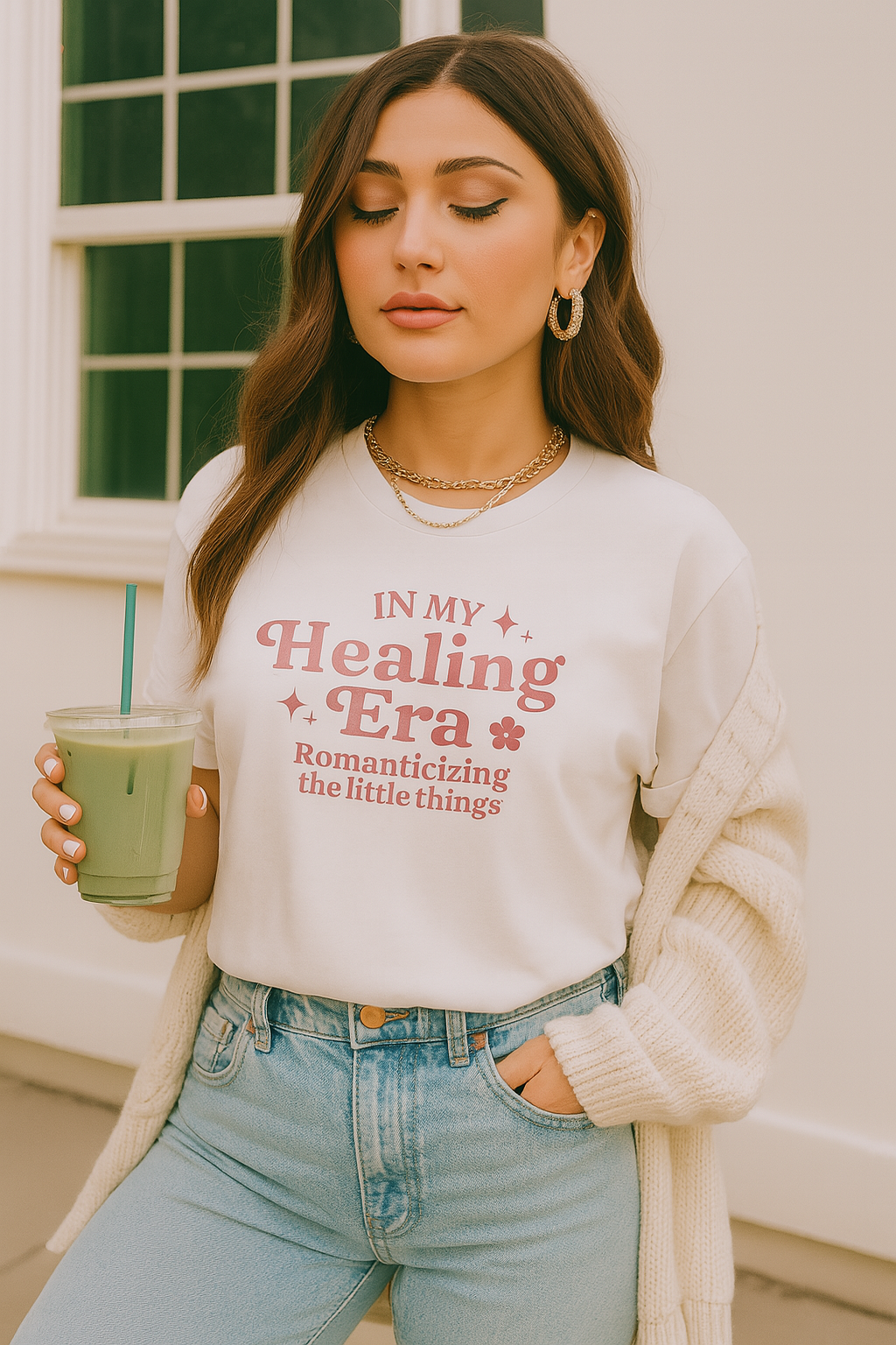 In My Healing Era Tee – Romanticizing the Little Things Aesthetic Shirt
