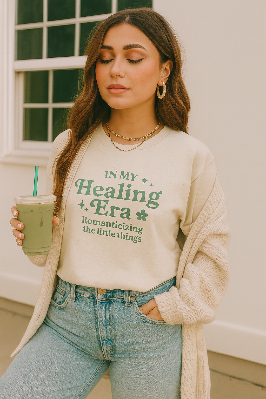 In My Healing Era Tee – Romanticizing the Little Things Aesthetic Shirt