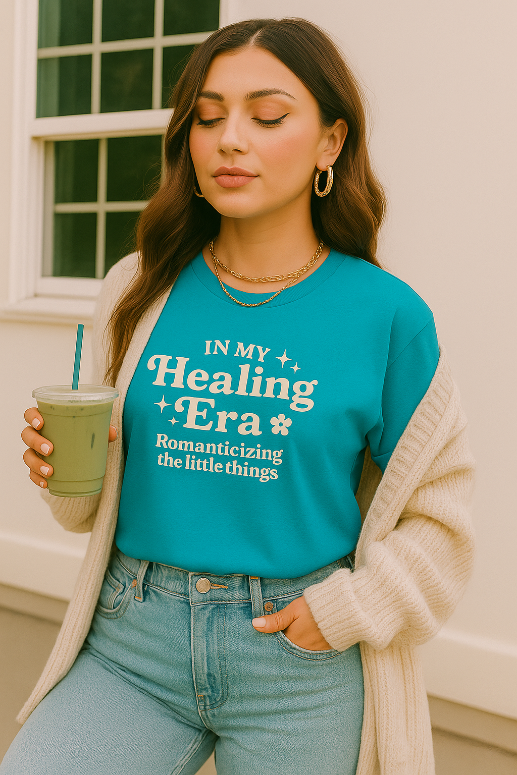 In My Healing Era Tee – Romanticizing the Little Things Aesthetic Shirt