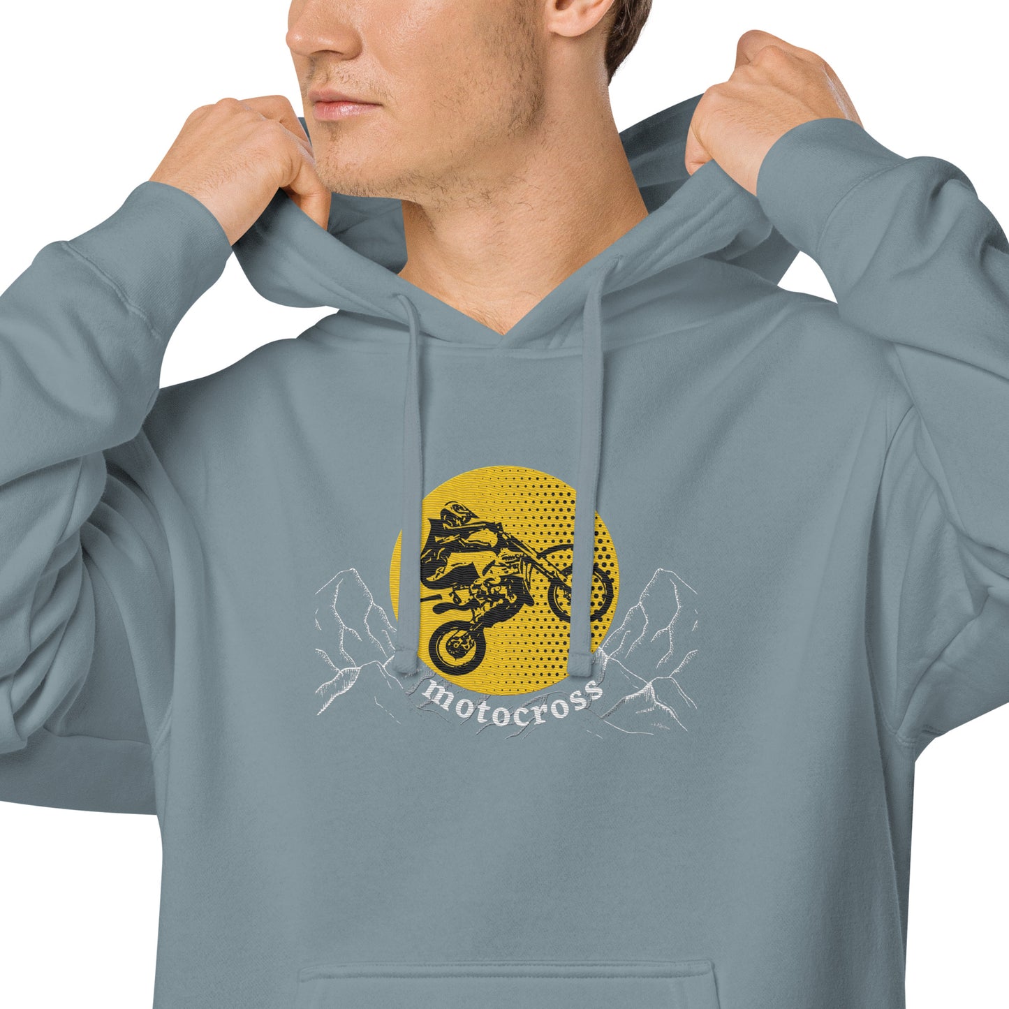 Unisex pigment-dyed hoodie