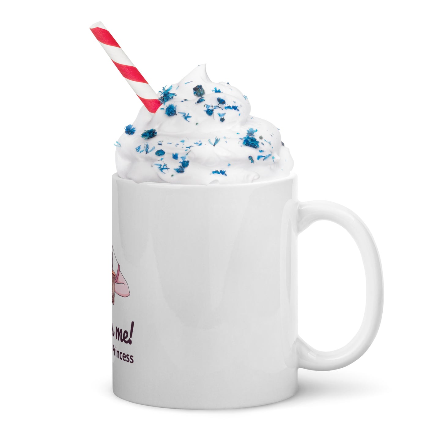 White glossy mug