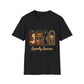Spooky Season Halloween T-Shirt – Cute Ghost, Pumpkin, Black Cat & Crystal Ball Graphic Tee for Fall