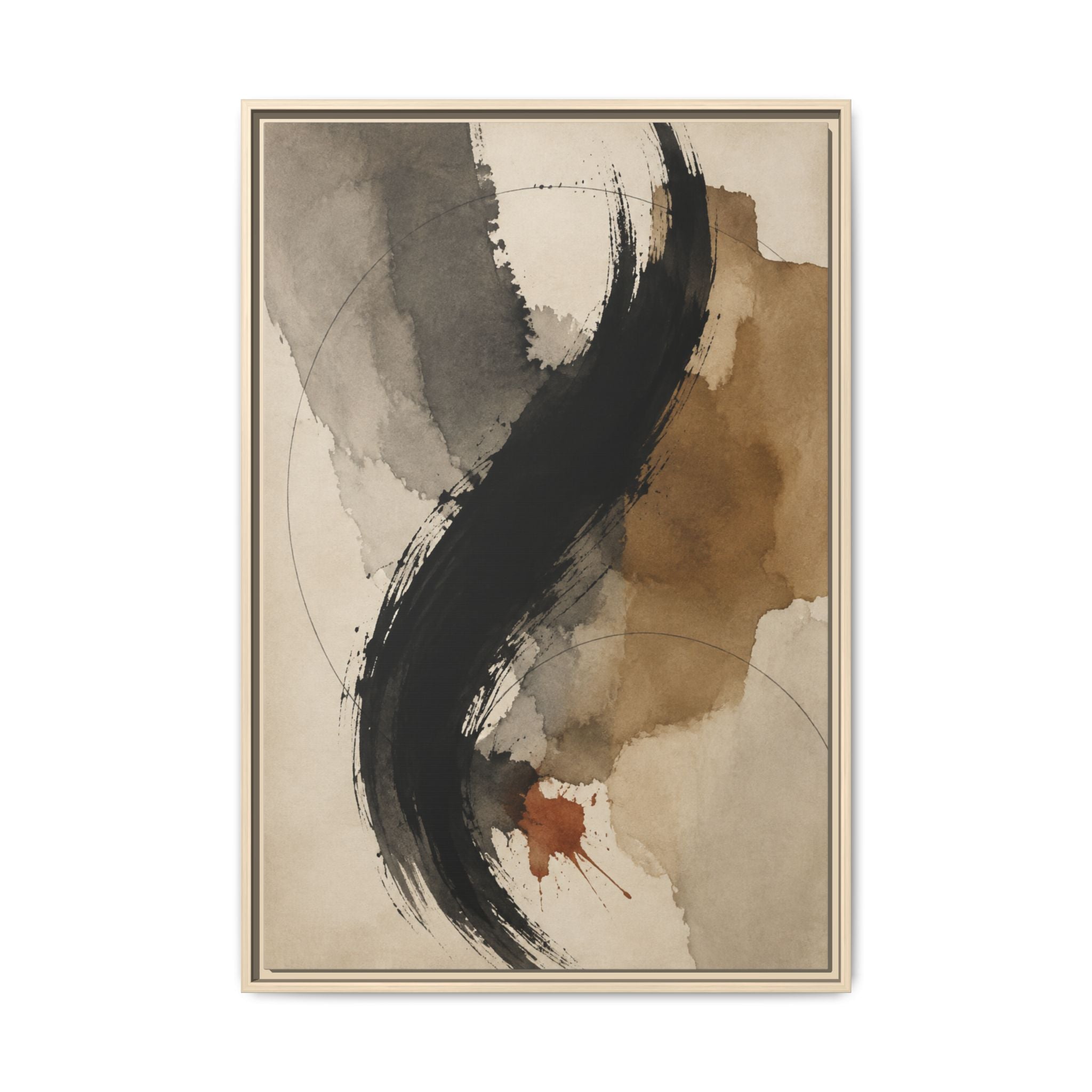 Obsidian Current No. 21 — Floating Frame Canvas