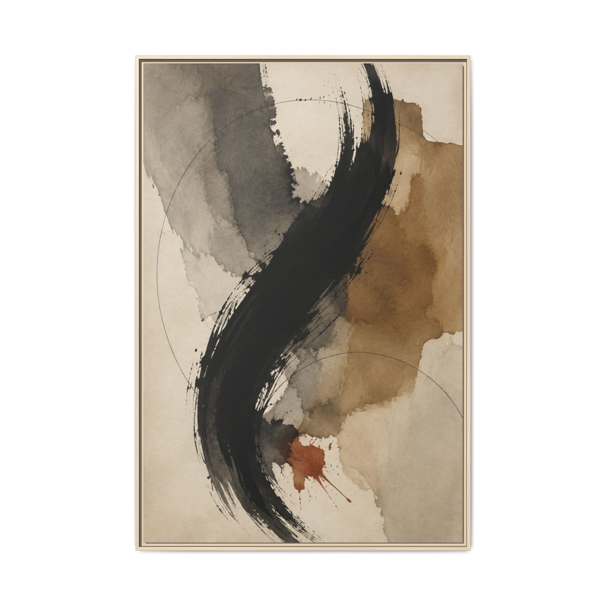 Obsidian Current No. 21 — Floating Frame Canvas