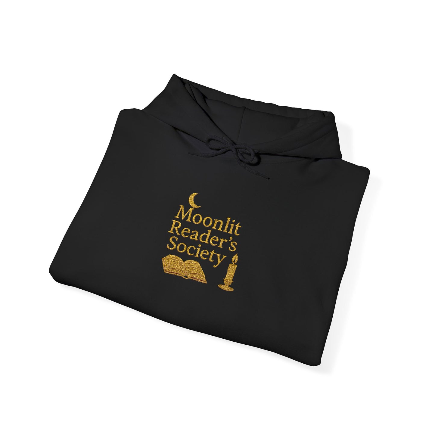 Moonlit Reader’s Society Hoodie – Cozy Book Lover Pullover for Night Readers (Maroon)