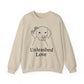Custom Dog Name Sweatshirt – “Unleashed Love” Pet Lover Crewneck | Personalized Dog Owner Gift, Cute Minimalist Dog Line Art Pullover