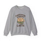 Emotional Support Latte Sweatshirt – Cozy Fall Crewneck for Coffee Lovers, Aesthetic Oversized Pullover