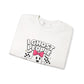 "I Ghost People All Year Round" Funny Halloween Sweatshirt – Cute Spooky Ghost Crewneck for Women – Cozy Fall Graphic Pullover