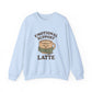 Emotional Support Latte Sweatshirt – Cozy Fall Crewneck for Coffee Lovers, Aesthetic Oversized Pullover