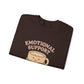 Emotional Support Latte Sweatshirt – Cozy Fall Crewneck for Coffee Lovers, Aesthetic Oversized Pullover