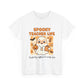 Spooky Teacher Life Halloween Unisex T-Shirt – Cute Ghost Teacher Tee Fueled by Caffeine & Candy Corn – Fall Teacher Shirt