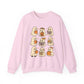 Cute Ghost Unisex Sweatshirt – Cozy Fall & Halloween Crewneck for Book Lovers, Coffee Drinkers & Pumpkin Season