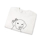 Custom Dog Name Sweatshirt – “Unleashed Love” Pet Lover Crewneck | Personalized Dog Owner Gift, Cute Minimalist Dog Line Art Pullover