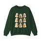 Cute Ghost Unisex Sweatshirt – Cozy Fall & Halloween Crewneck for Book Lovers, Coffee Drinkers & Pumpkin Season