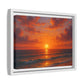 Luxury Sunset Beach Wall Art – Coastal Ocean Canvas Print for Living Room, Bedroom, or Office Décor