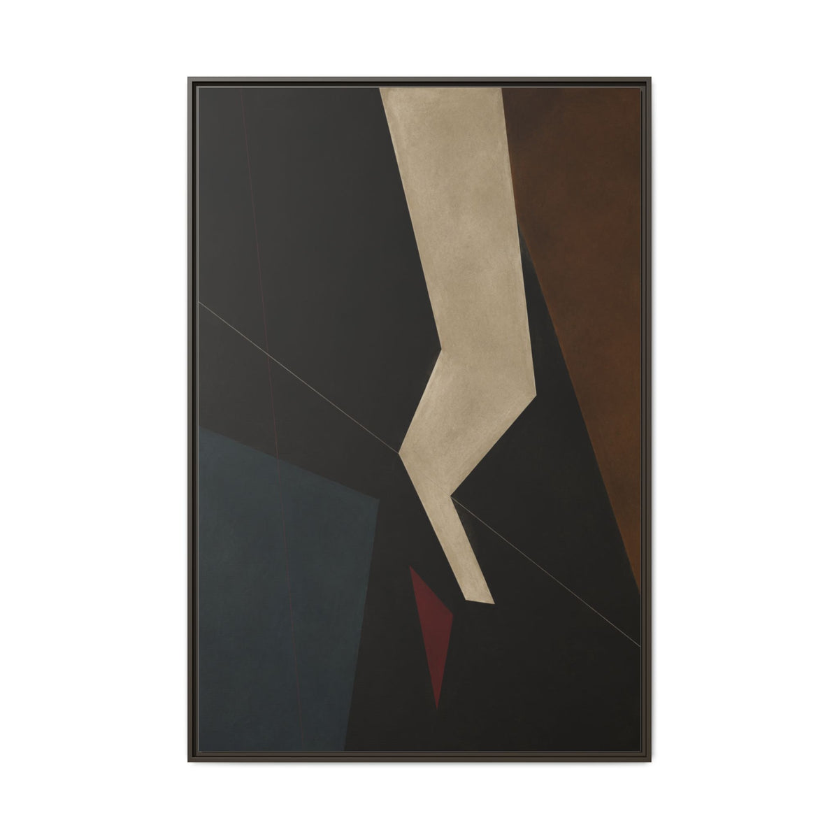 Silent Axis No. 25 — Floating Frame Canvas