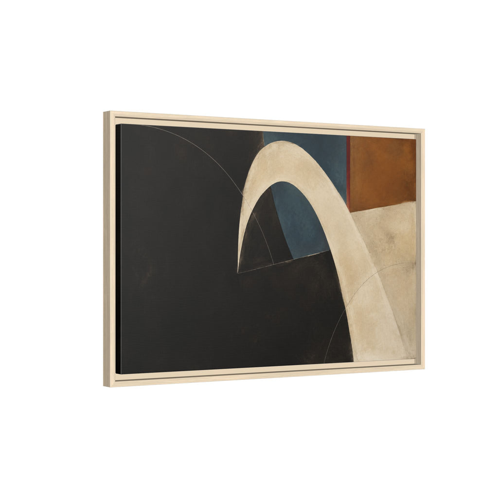 Midnight Passage No. 22 – Modern Abstract Floating Frame Canvas Wall Art