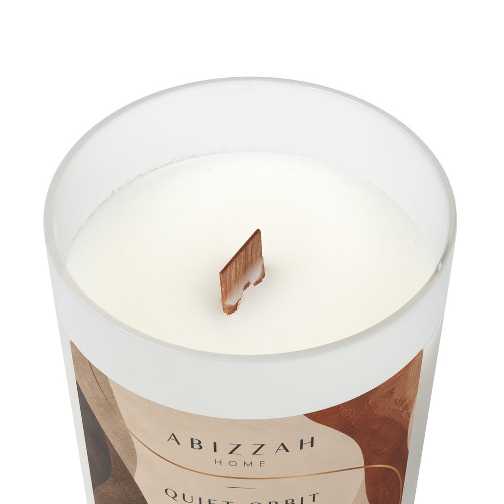 Quiet Orbit No.23 — Oakmoss & Amber Scented Candle | 11oz Frosted Glass Candle