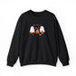 Cute Ghosts Campfire Embroidered Sweatshirt | Cozy Fall Halloween Crewneck | Spooky Season Autumn Pullover for Women & Men
