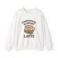 Emotional Support Latte Sweatshirt – Cozy Fall Crewneck for Coffee Lovers, Aesthetic Oversized Pullover