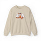 Cute Ghosts Campfire Embroidered Sweatshirt | Cozy Fall Halloween Crewneck | Spooky Season Autumn Pullover for Women & Men