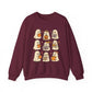 Cute Ghost Unisex Sweatshirt – Cozy Fall & Halloween Crewneck for Book Lovers, Coffee Drinkers & Pumpkin Season