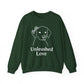 Custom Dog Name Sweatshirt – “Unleashed Love” Pet Lover Crewneck | Personalized Dog Owner Gift, Cute Minimalist Dog Line Art Pullover