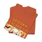 Spooky Teacher Life Halloween Unisex T-Shirt – Cute Ghost Teacher Tee Fueled by Caffeine & Candy Corn – Fall Teacher Shirt