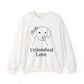 Custom Dog Name Sweatshirt – “Unleashed Love” Pet Lover Crewneck | Personalized Dog Owner Gift, Cute Minimalist Dog Line Art Pullover