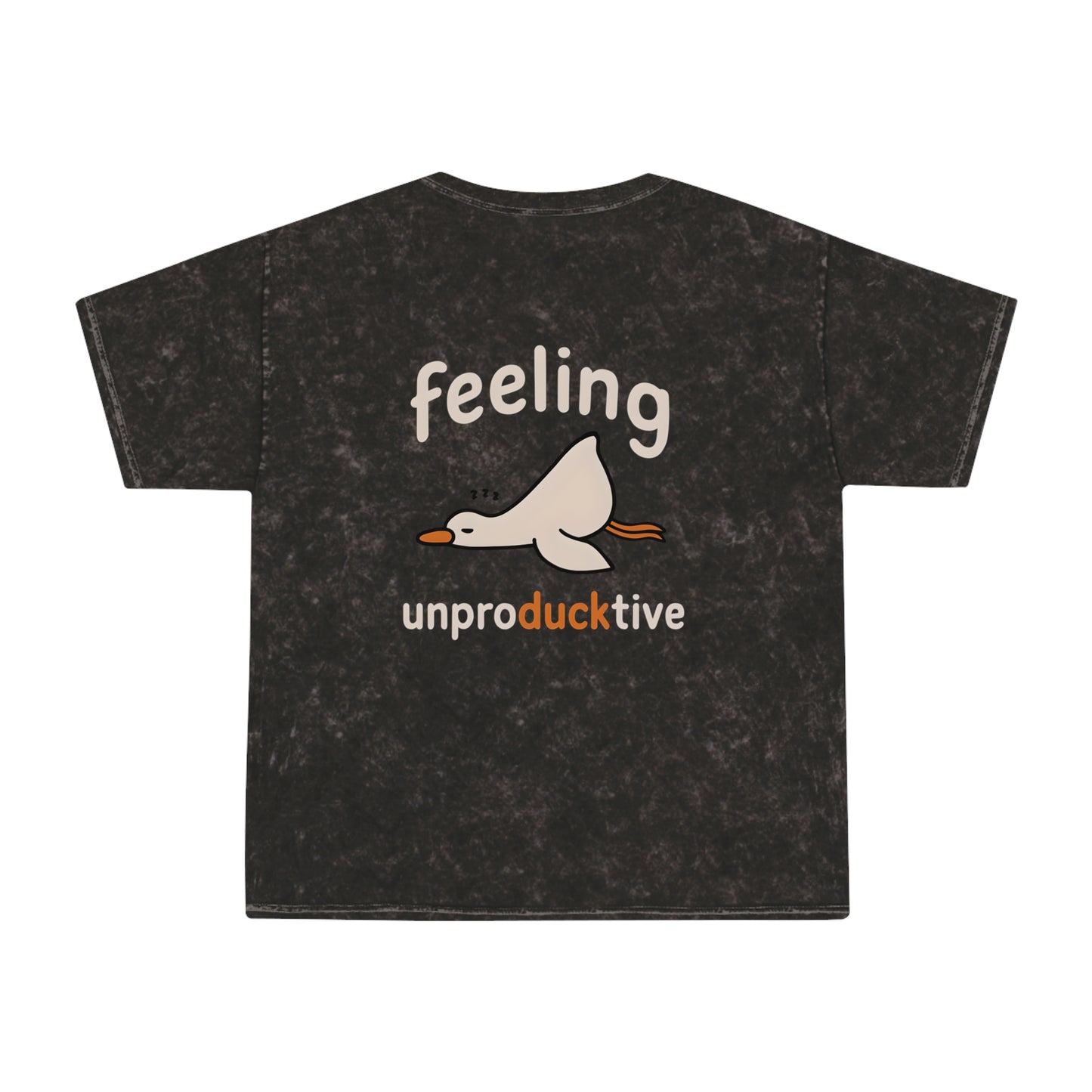 Feeling UnproDUCKtive" Vintage Duck T-Shirt – Funny Lazy Day Graphic Tee