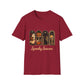 Spooky Season Halloween T-Shirt – Cute Ghost, Pumpkin, Black Cat & Crystal Ball Graphic Tee for Fall