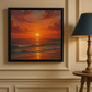 Luxury Sunset Beach Wall Art – Coastal Ocean Canvas Print for Living Room, Bedroom, or Office Décor
