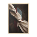 Sculptural Abstract Floating-Framed Canvas | Velvet Rift No. 17