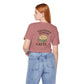 Emotional Support Latte Unisex T-Shirt – Bella + Canvas Coffee Lover Tee, Cozy Aesthetic Fall Shirt, Small Front + Big Back Design