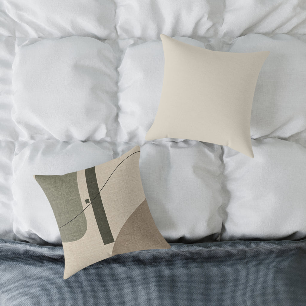 Still Terrain No. 19 | Sage Abstract Decorative Pillow